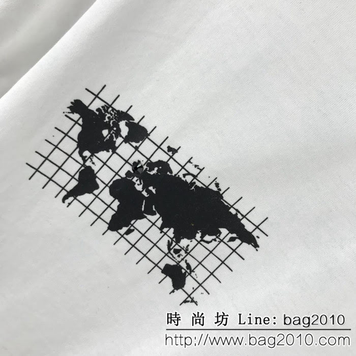 LV路易威登 19FW早春新款 地圖圖案 澳鑽短袖 情侶款 ydi1559